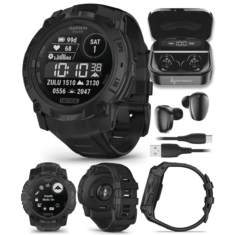 Garmin Instinct 3 Tactical Edition, Solar Charging Display, 50mm