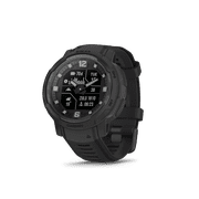 Garmin Instinct Crossover Solar - Tactical Edition, Rugged Hybrid Smartwatch with Solar, Tactical-Specific Features, Analog Hands and Digital Display, Black