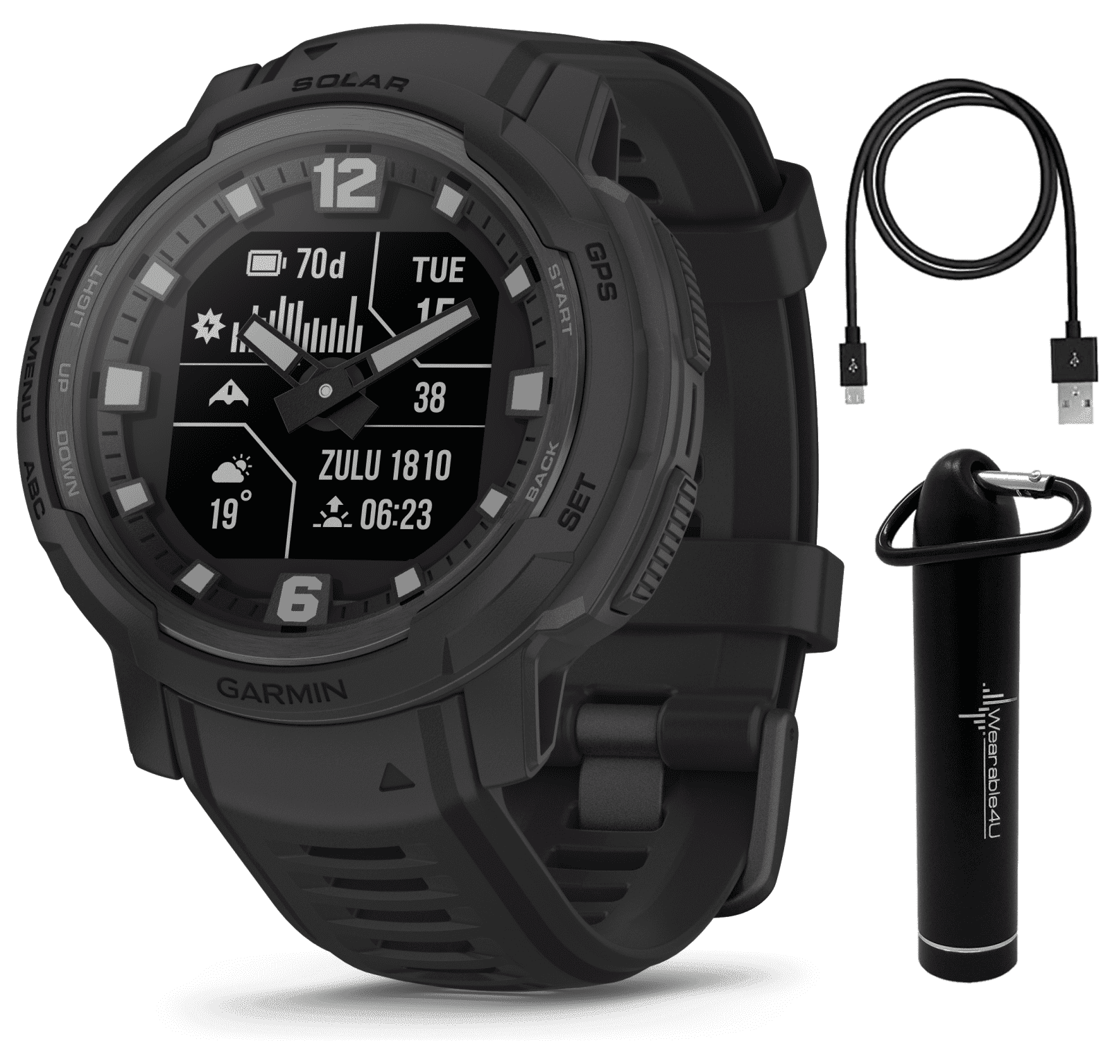Garmin Instinct Crossover Solar Smartwatch GPS Solar Garmin Instinct Crossover Solar Smartwatch GPS Solar