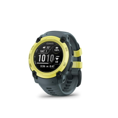 Garmin Instinct® E 40mm, Rugged Outdoor GPS Smartwatch, 24/7 Health Monitoring, Wrist-Based Heart Rate, Up to 16 Days of Battery Life, Electric Lime/Twilight