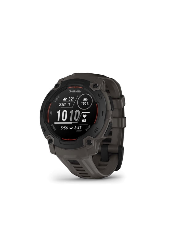 Instinct E 45mm, Rugged Outdoor GPS Smartwatch, 24/7 Health Monitoring, Wrist-Based Heart Rate, Up to 16 Days of Battery Life, Charcoal
