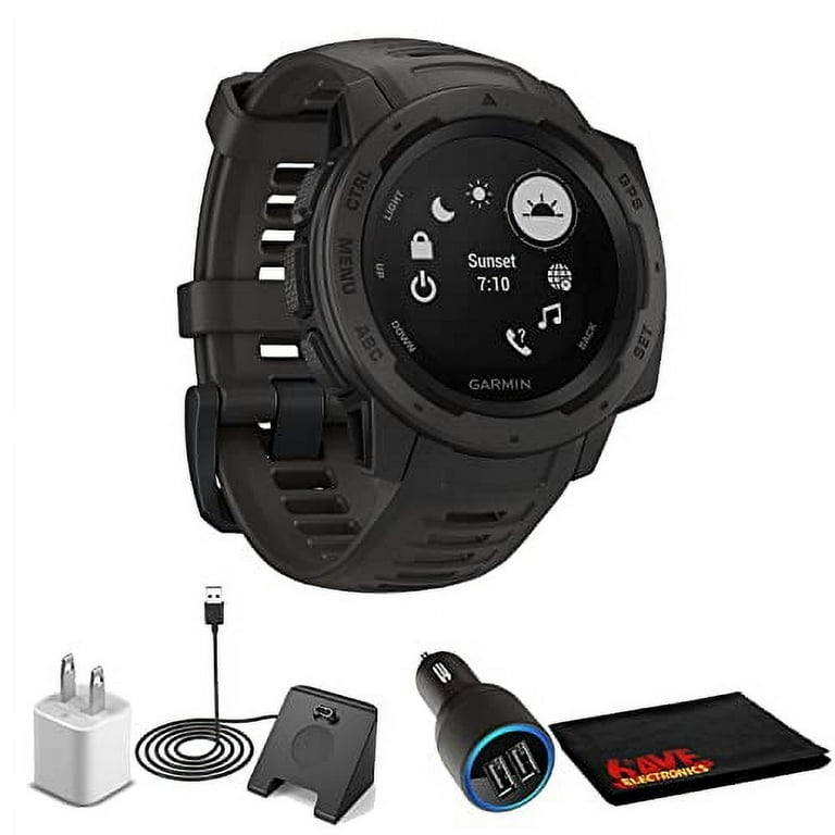 GARMIN - Garmin　Instinct　Graphite Garmin Instinct® E | Rugged Smartwatch with GPS | 40mm