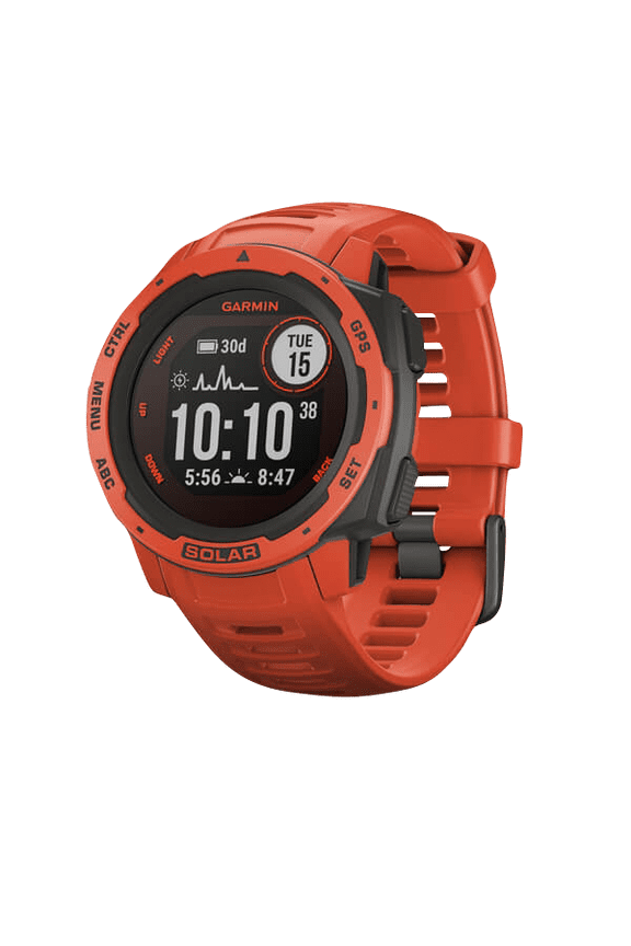 Instinct Solar, Flame Red, Rugged GPS Smartwatch