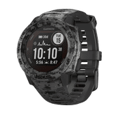 Garmin Instinct Solar, Graphite Camo, Rugged GPS Smartwatch