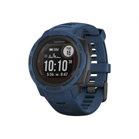 Garmin Instinct Solar Smart Watch, Tidal Blue
