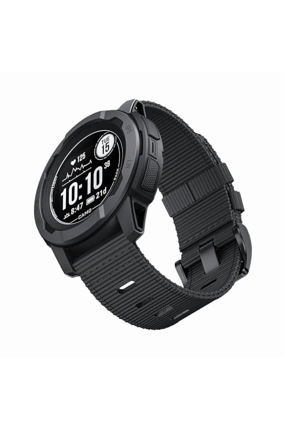 for Garmin Instinct Watch Band, Rugged Nylon Replacement Strap for Instinct 2 Instinct 3 45mm, Compatible with Garmin Instinct Solar, Tactical, Tide Esports, Sport Outdoor Work Use Replacement Band