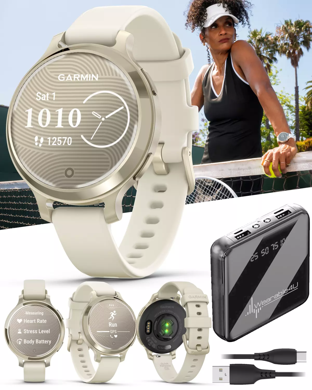 Garmin Lily 2 Active 38 mm Women Small and Stylish GPS Garmin Lily 2 Active 38 mm Women Small and Stylish GPS