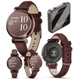 thumbnail image 1 of Garmin Lily 2 Classic - Dark Bronze with Mulberry Leather Band: Women Smartwatch w/ contactless payments | Up to 5 days Battery Life, Health & Fitness tracker. 010-02839-03 + Wearable4U Gift Bundle, 1 of 4