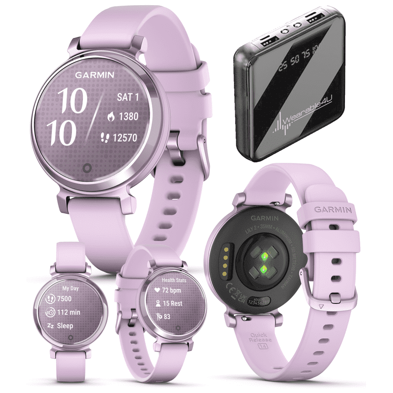 Garmin Lily 2 - Metallic Lilac with Lilac Silicone Band Garmin Lily 2 - Metallic Lilac with Lilac Silicone Band
