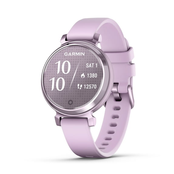 Garmin Lily® 2, Small and Stylish Smartwatch, Hidden Display, Patterned Lens, Up To 5 Days Battery Life, Lilac/Metallic Lilac