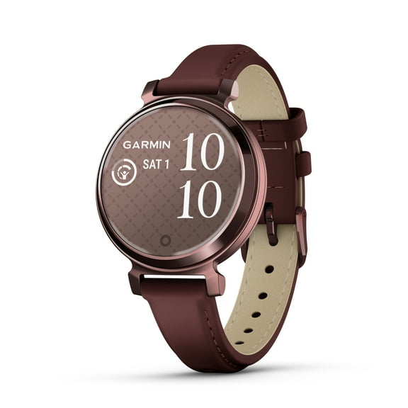 Garmin Lily® 2, Small and Stylish Smartwatch, Hidden Display, Patterned Lens, Up To 5 Days Battery Life, Mulberry/Dark Bronze