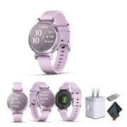 Garmin Lily 2 Small and Stylish Smartwatch Metallic Lilac New 010-02839-01 Smart Watch Bundle