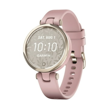 Garmin Lily Sport Edition Smartwatch (Cream Gold Bezel with Dust Rose Case and Silicone Band), 010-02384-03