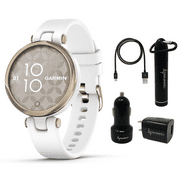 Garmin Lily Women’s Fitness Sport Smartwatch Cream Gold 010-02384-00 with Power Pack