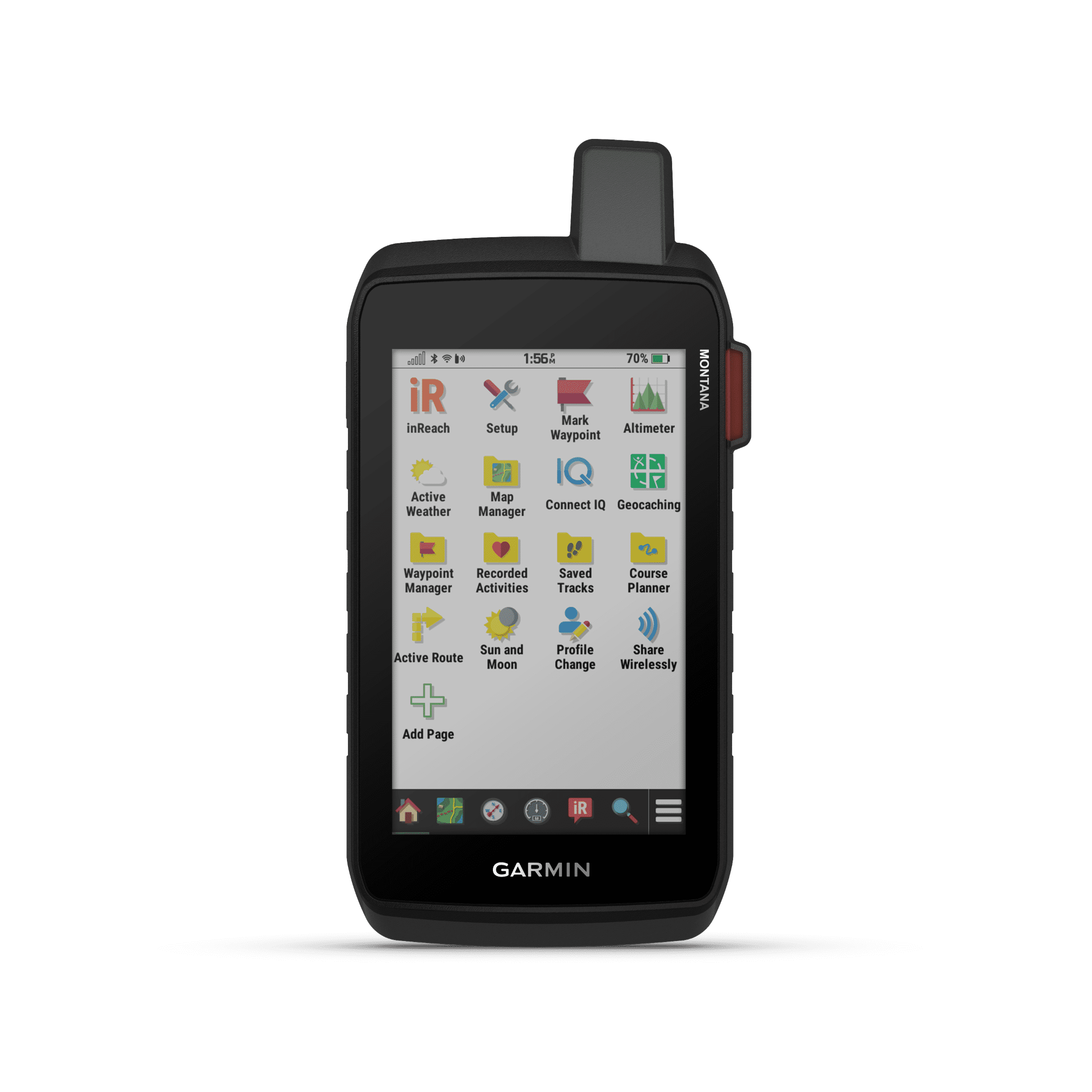 Garmin Montana 760i, Rugged GPS Handheld Navigator with Built-in inReach Technology for SOS and 2-way Texts in Remote Areas, 5 Touchscreen, 8MP Camera, Satellite Imagery and Maps for Road or Trail
