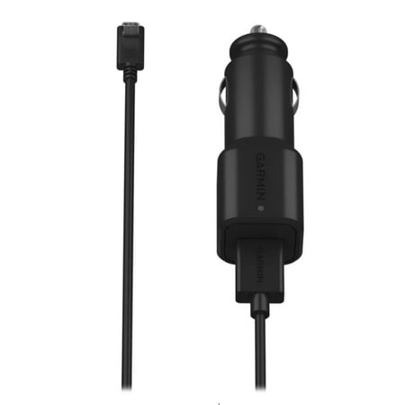 Garmin - USB-C Vehicle Power Cable with 12 Volt Adapter - Black