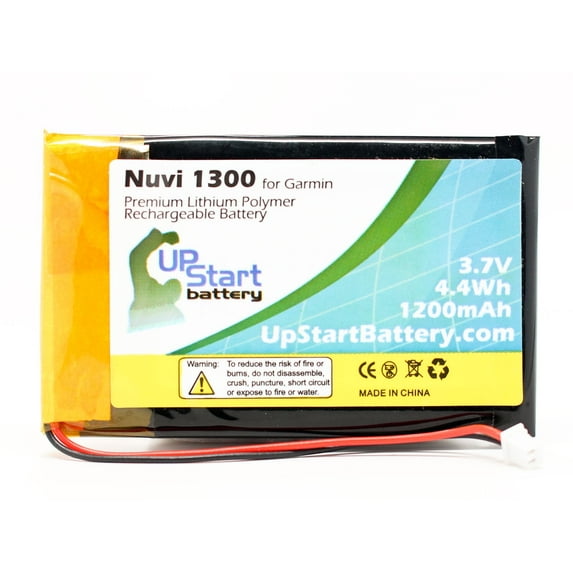 Garmin Nuvi 1370 Battery - Replacement for Garmin 361-00019-16 GPS Battery (1200mAh, 3.7V Lithium Polymer)