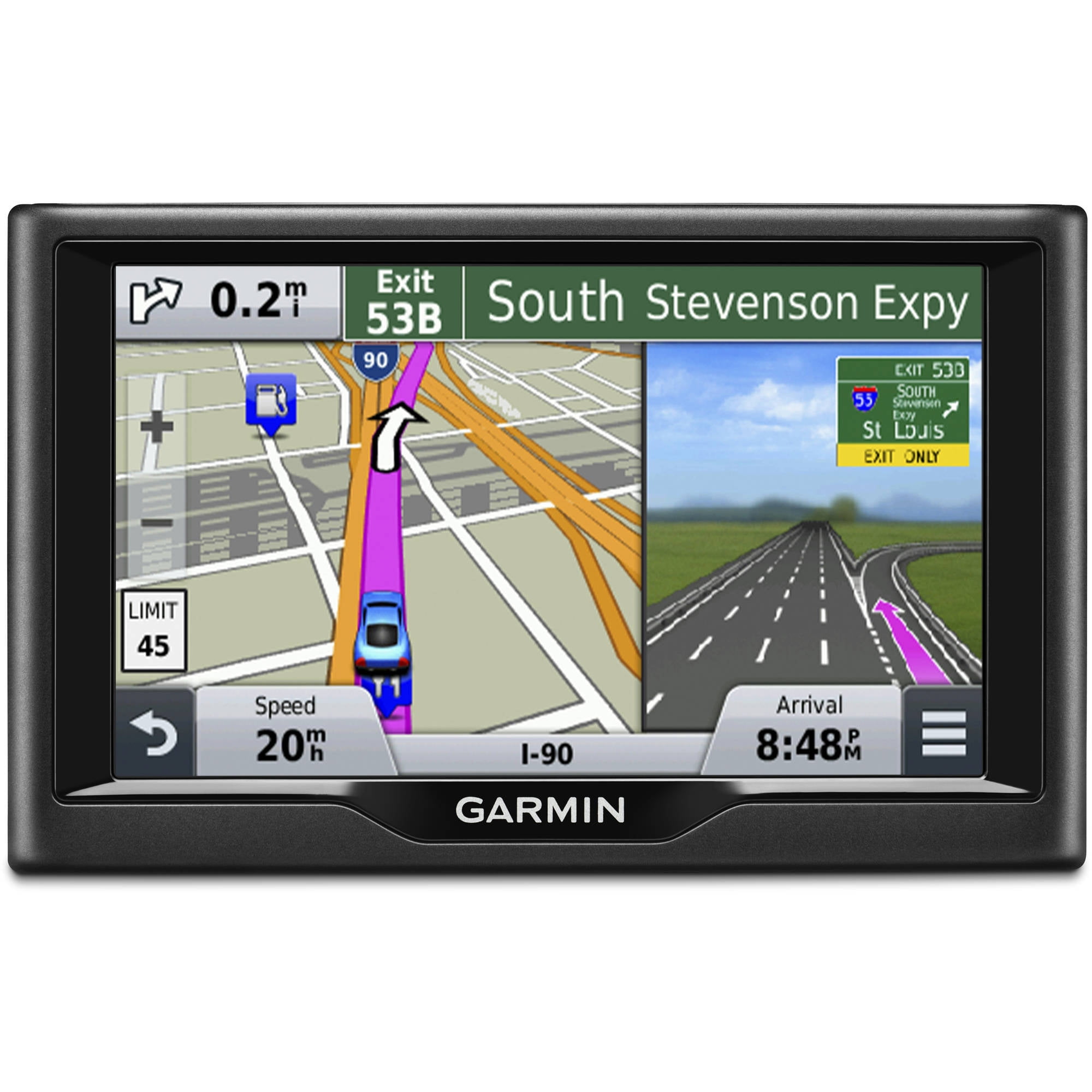 Nuvi 5-Inch GPS Navigator Direct Access Foursquare Walmart.com