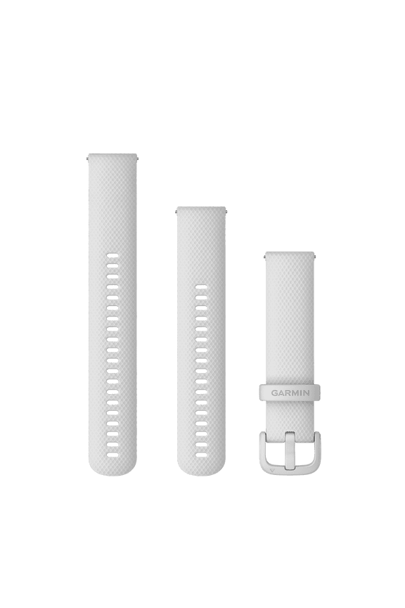 Quick Release 20mm, Silicone Band - White