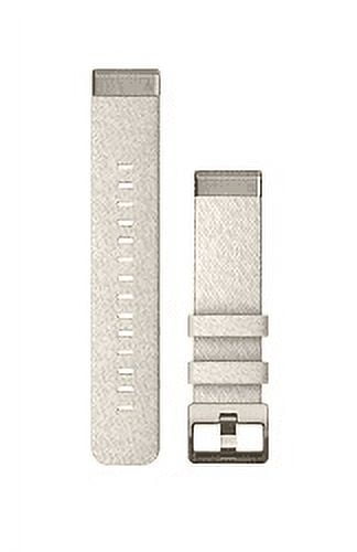 Garmin QuickFit® 20 Watch Bands Cream Heathered Nylon with Soft Gold Hardware