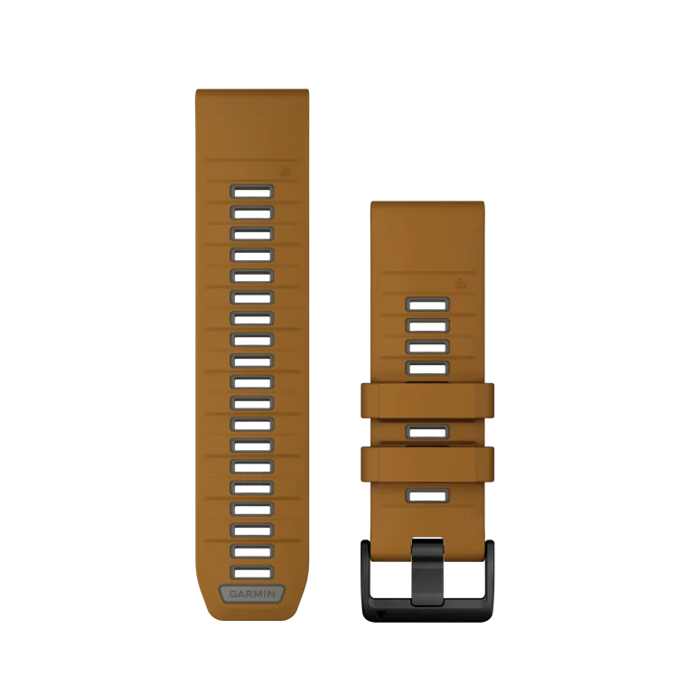Garmin QuickFit® 22 Watch Bands, Autumn/Pebble Gray Silicone