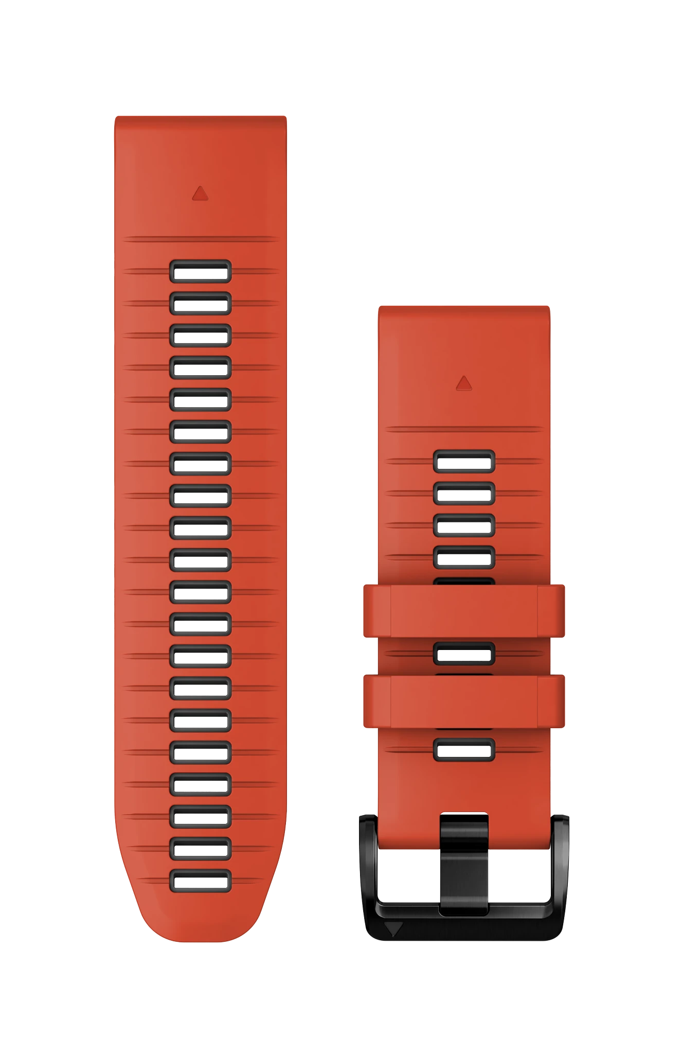 Garmin QuickFit® 22 Watch Bands, Flame Red/Graphite Silicone