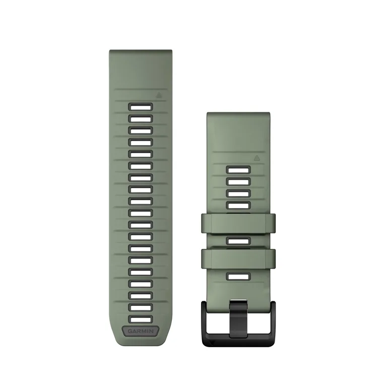 Garmin QuickFit® 22 Watch Bands, Willow/Graphite Silicone