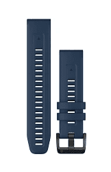 GARMIN QuickFit Interchangeable Adjustable Sport Ready Band, Silicone, 20mm, Captain Blue