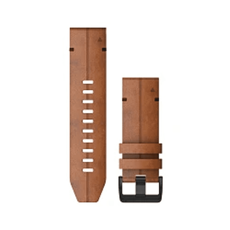 Garmin QuickFit 26mm, Leather Band - Chestnut - Walmart.com