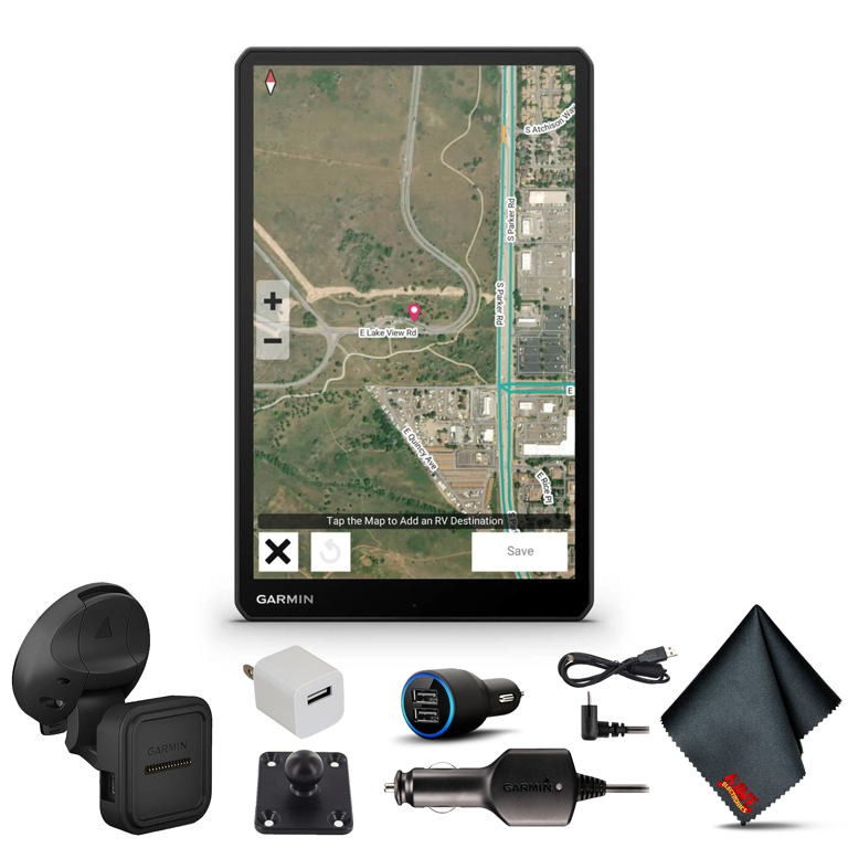 Garmin RV 1095 MT-S GPS Navigation with Vivid Satellite, USB Car and Wall  Adapters, 6Ave Cleaning Cloth - Walmart.com