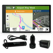 Garmin RV 795 GPS Navigator, Large, Easy-to-Read 7”, Custom RV Routing, High-Resolution Birdseye Satellite Imagery Unisex Adult with Wearable4U Power Pack Bundle