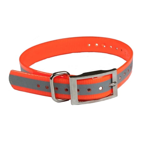 Garmin Replacement Collar Strap - Orange Reflective Collar Strap 1in