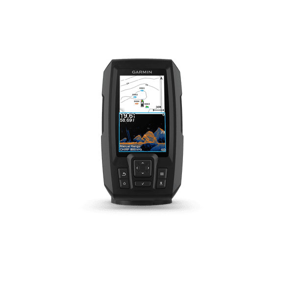 Garmin STRIKER Vivid 4cv, Easy-to-Use 4-inch Color Fishfinder and Sonar Transducer, Vivid Scanning Color Palettes