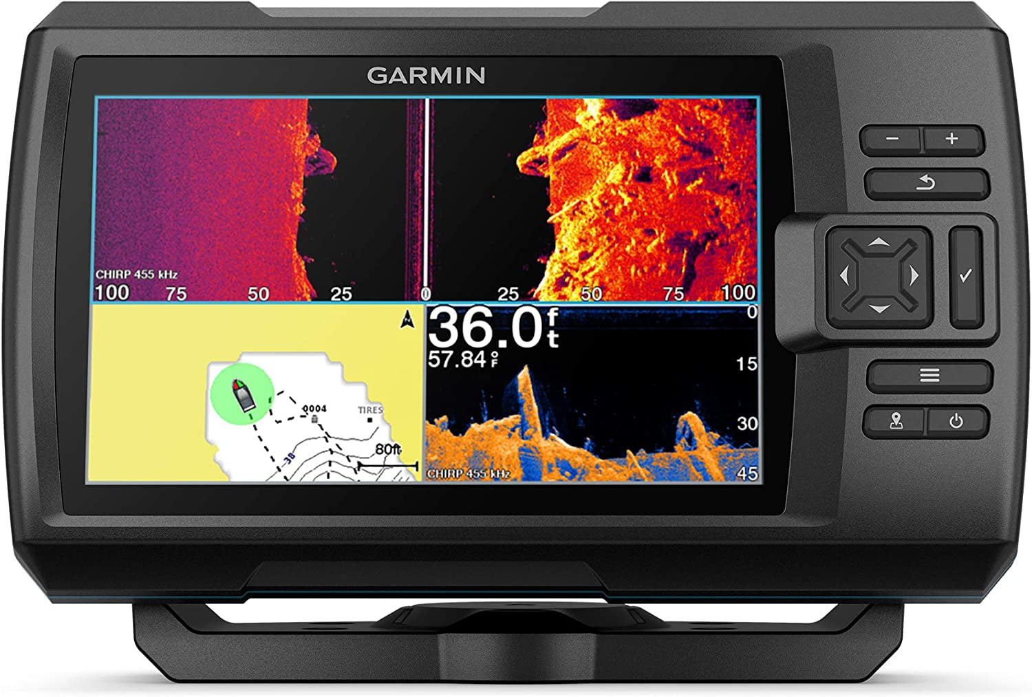 Lowrance 00015855001 Hook Reveal 7 In. Fishfinder with 50/200kHz, C-MAP  Contour and Mapping 