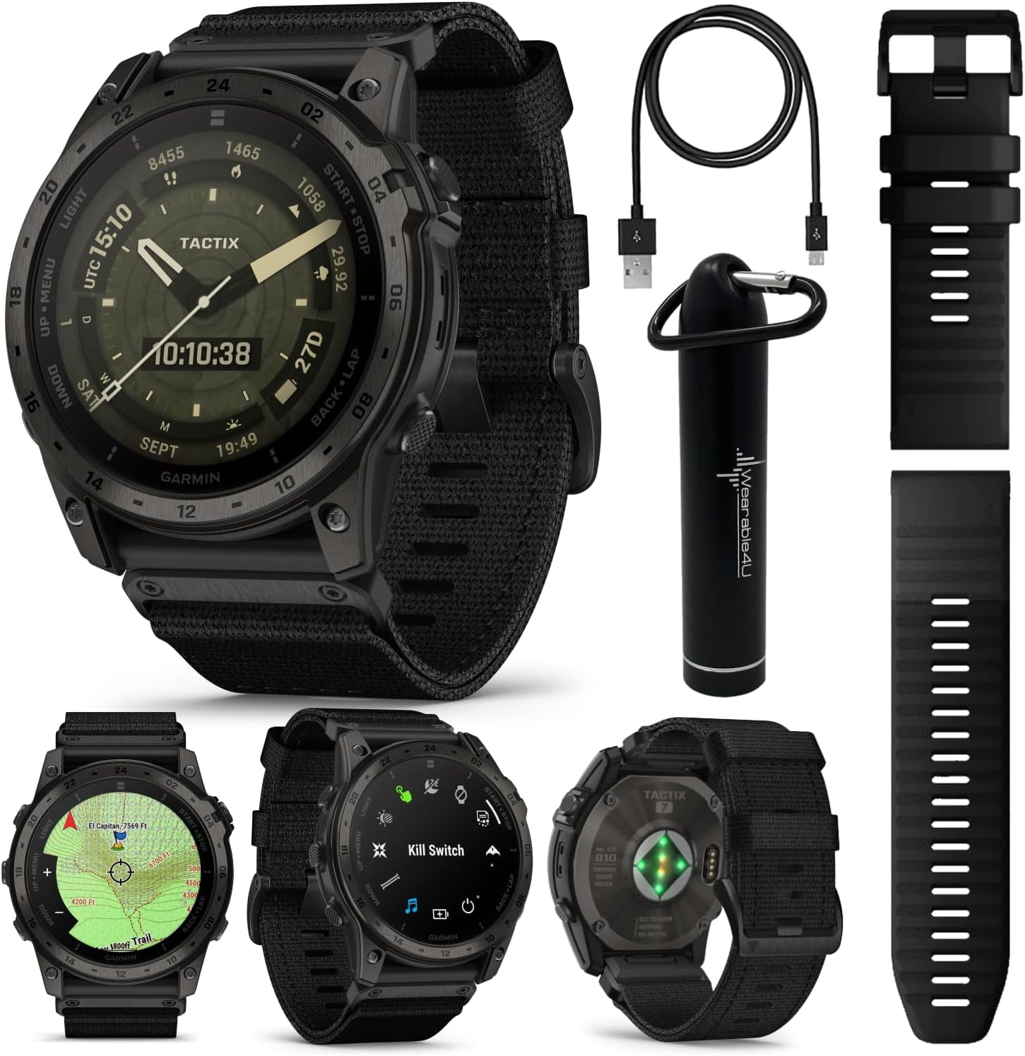  Garmin Forerunner 255 Music, GPS Running Smartwatch with Music,  Advanced Insights, Long-Lasting Battery, Whitestone with Charging Base,  Travel Accessory Kit & 6Ave Cleaning Kit : Electronics