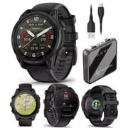 Garmin Tactix 8 - 47mm, AMOLED Display, Premium Tactical GPS Smartwatch, Includes Applied Ballistics Ultralight Solver, 40 M Dive Rating with Wearable4U Power Bank Bundle