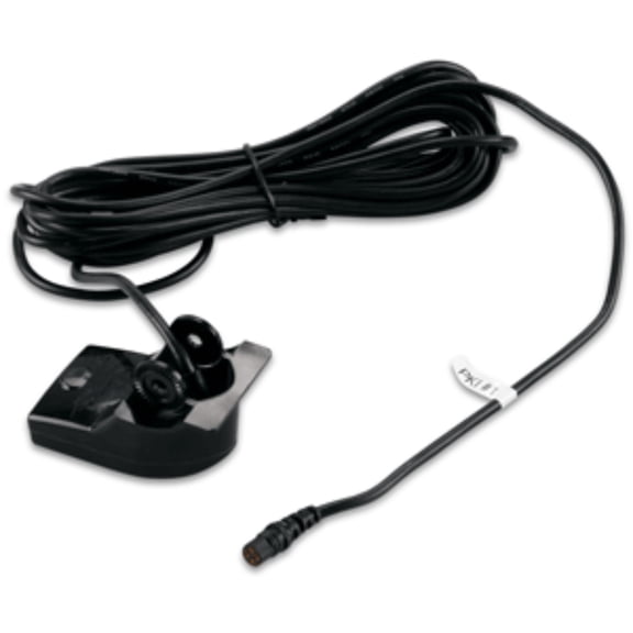 6" Jet Black Transom Trolling Transducer for Echo Series Fishfinders 4 Pin