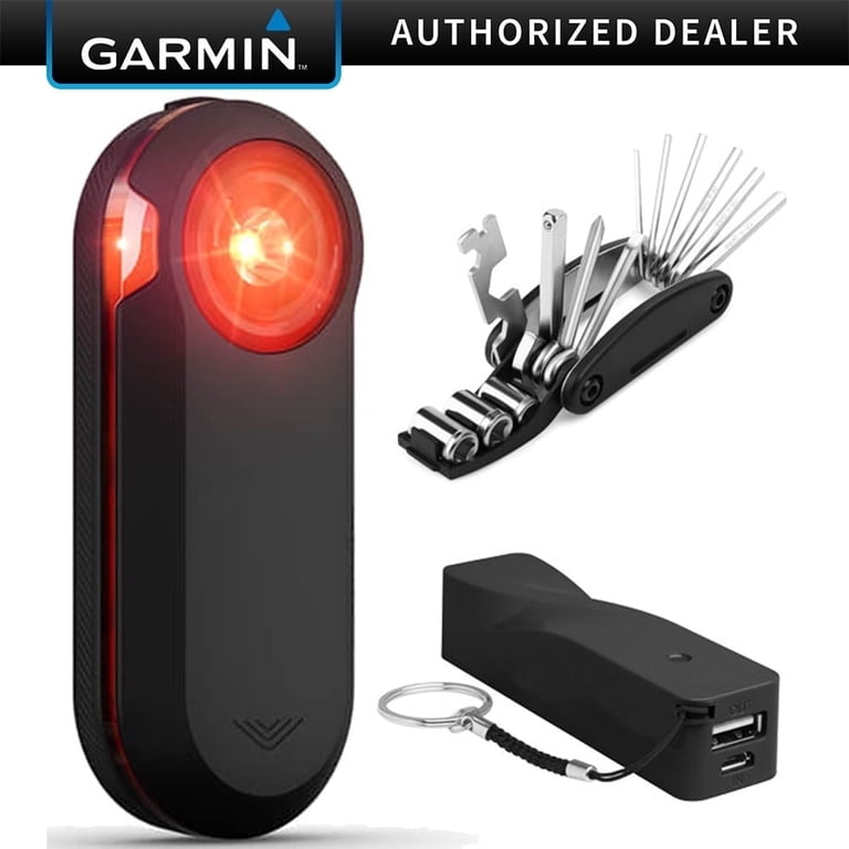 Garmin Varia RTL515 Cycling Radar Tail Light, Power Bank Bundle