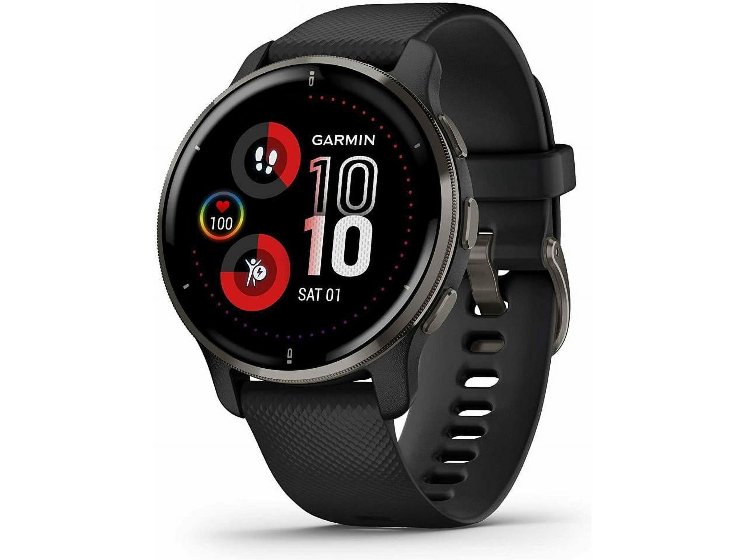 Venu Case GPS with 2 Bezel Black Garmin Slate 010-02496-01 Smartwatch Plus -
