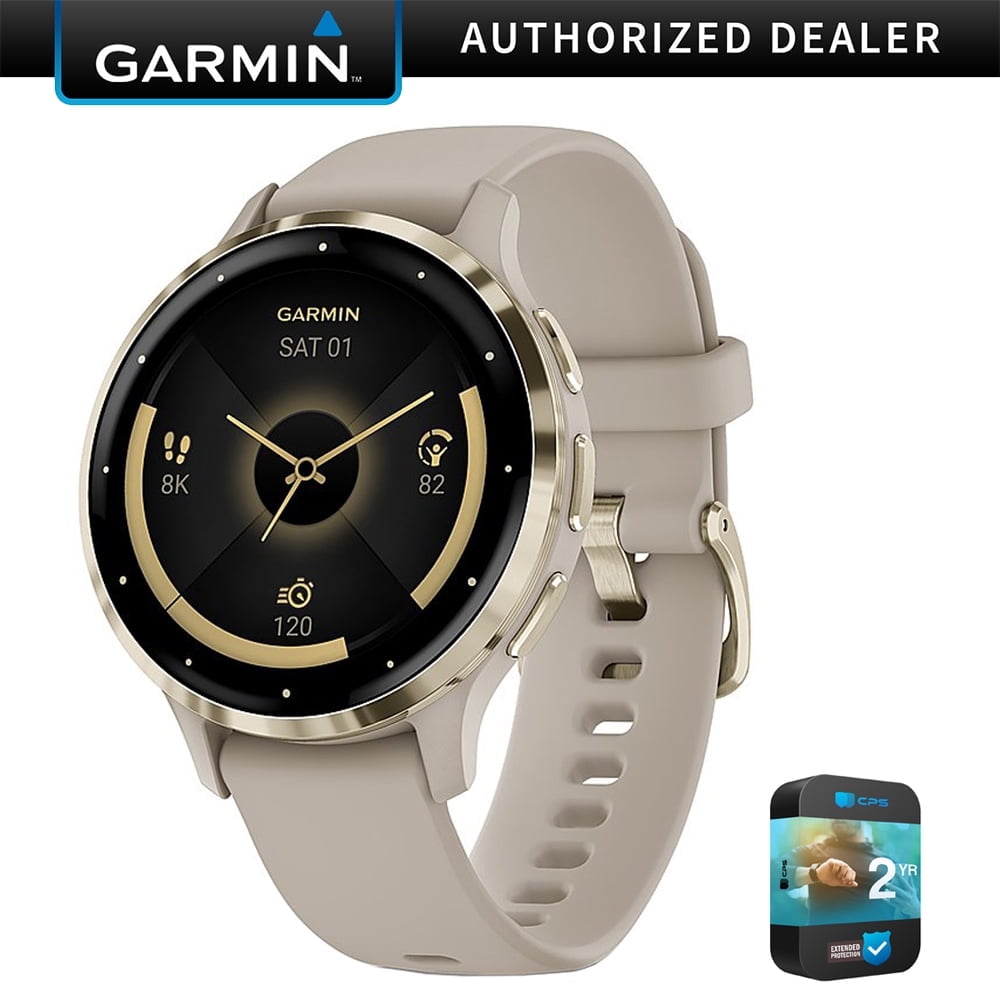 時計 GARMIN Venu 3S French Gray/Cream Gold Garmin-Venu-3S-GPS-41-mm-Gold-