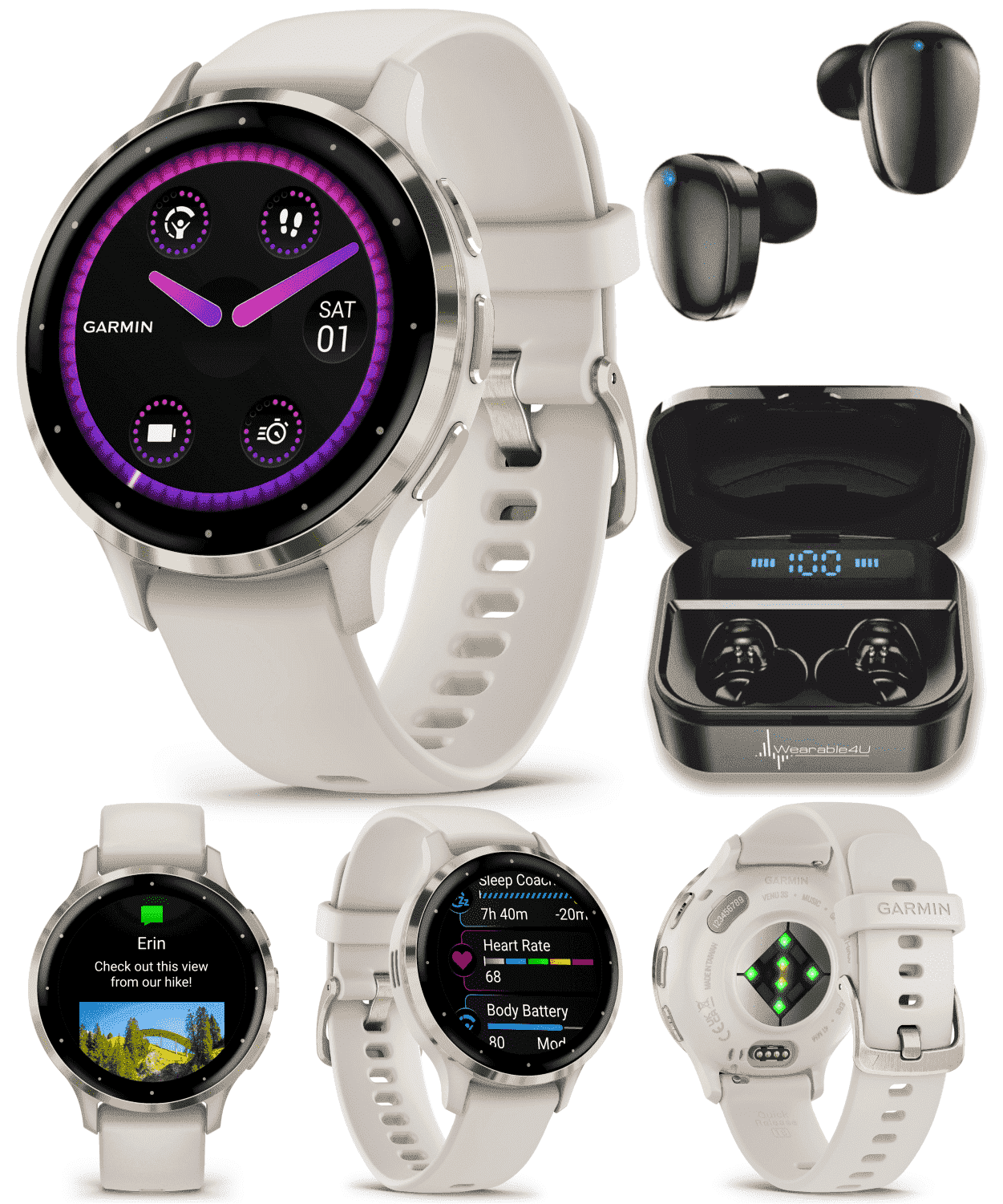 GARMIN VENU 3S ホワイト GPS Venu 3S | スマートウォッチ | Garmin 日本