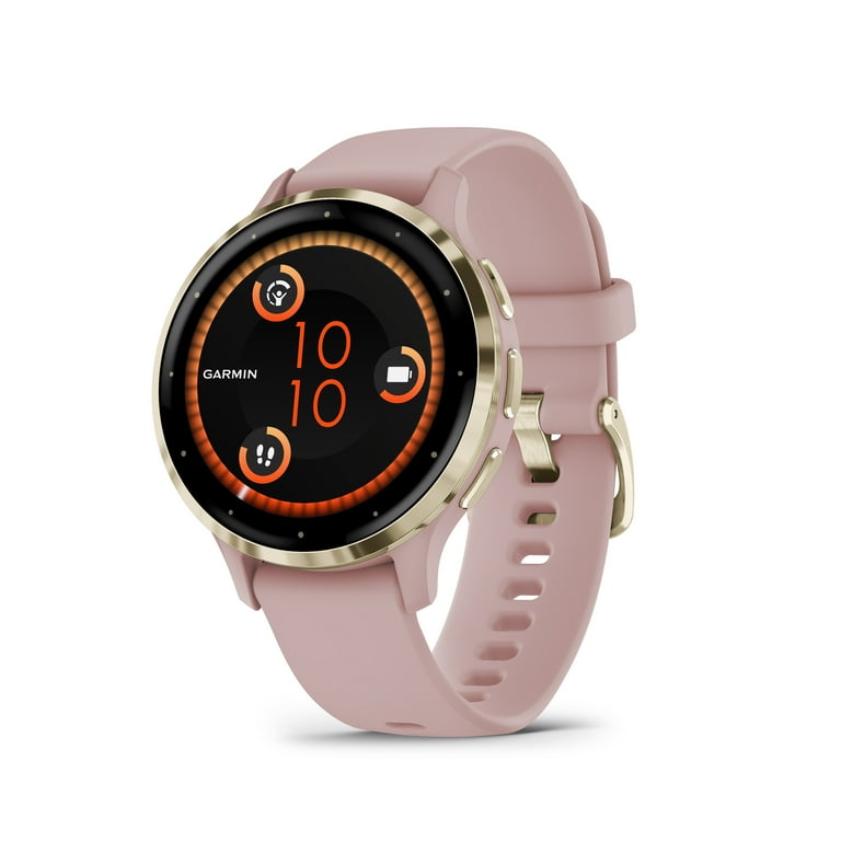 Garmin Venu 3S GPS Smartwatch, Soft Gold Stainless Steel Bezel