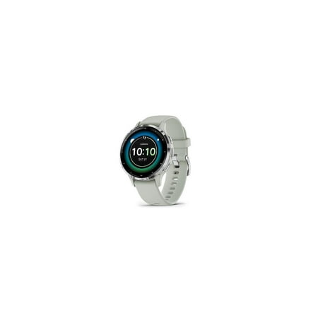 product image of Garmin Venu® 3S Silver Stainless Steel Bezel with Sage Gray Case and Silicone Band
