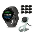 thumbnail image 1 of Garmin Venu 3S Smartwatch (Slate/Gray) with Charging Stand and Port Plugs, 1 of 8
