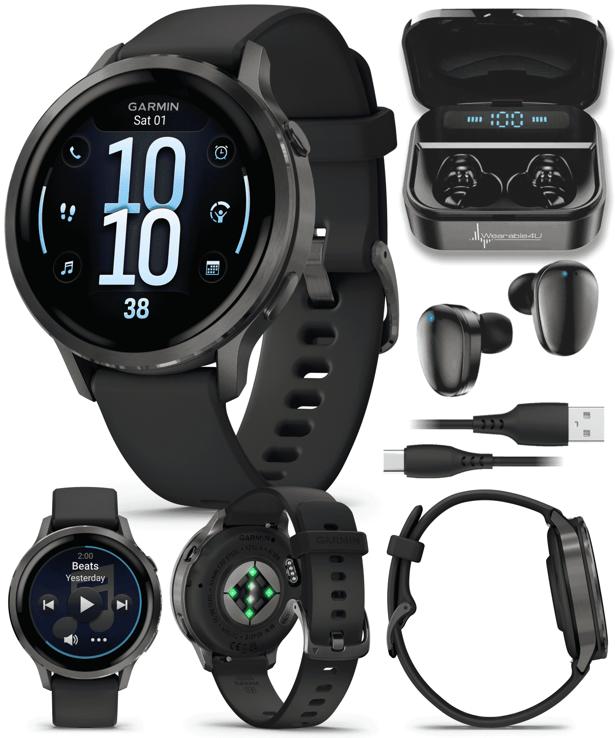 Garmin Venu 4 - 45mm AMOLED Advanced Health & Fitness GPS