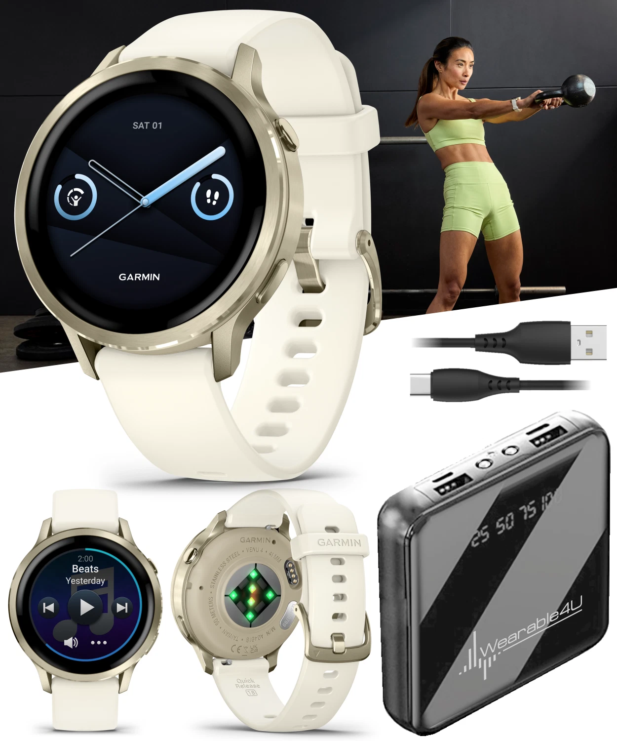 Garmin Venu 4 - 41mm AMOLED Advanced Health & Fitness GPS