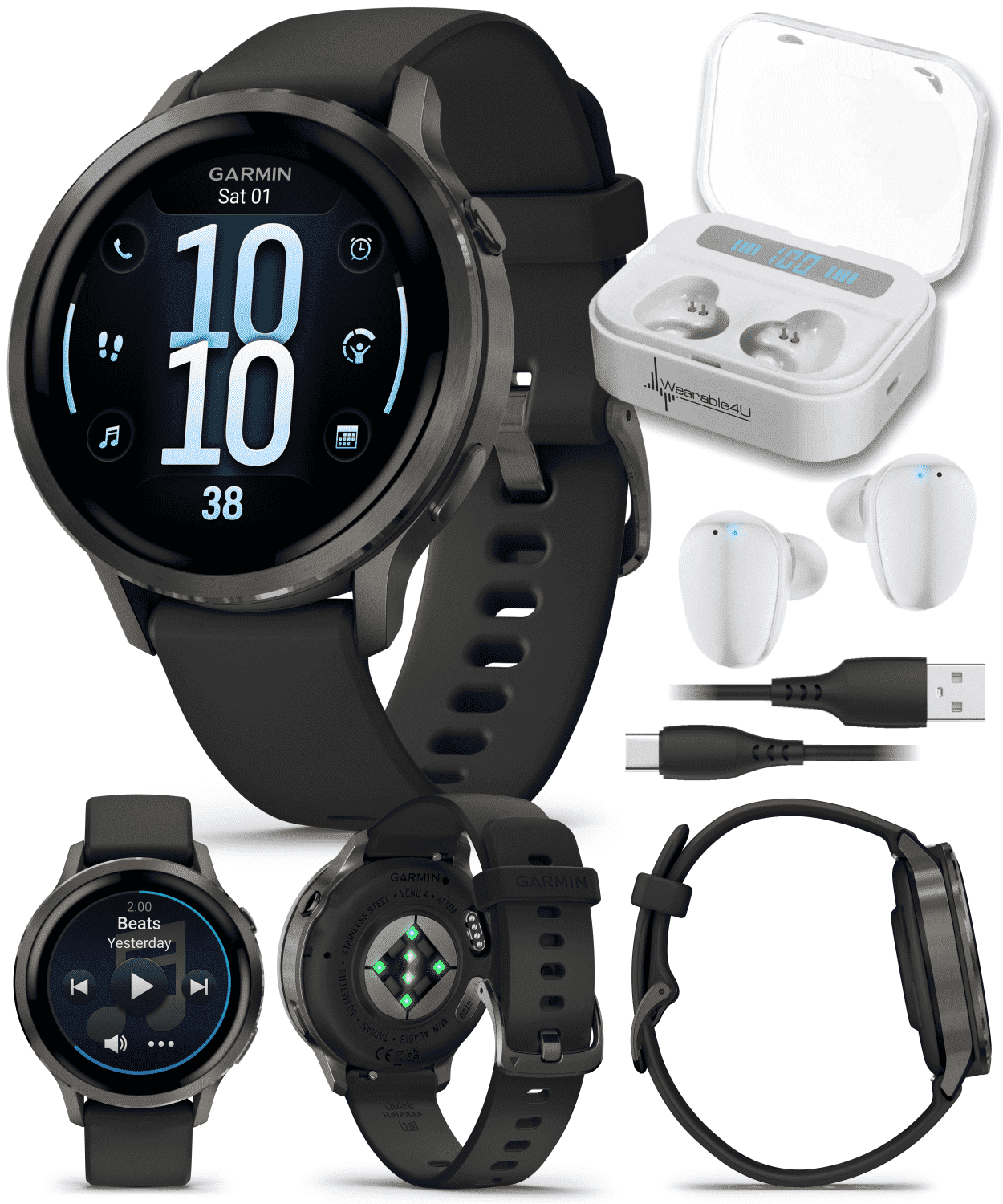 Garmin Venu 4 - 45mm AMOLED Advanced Health & Fitness GPS