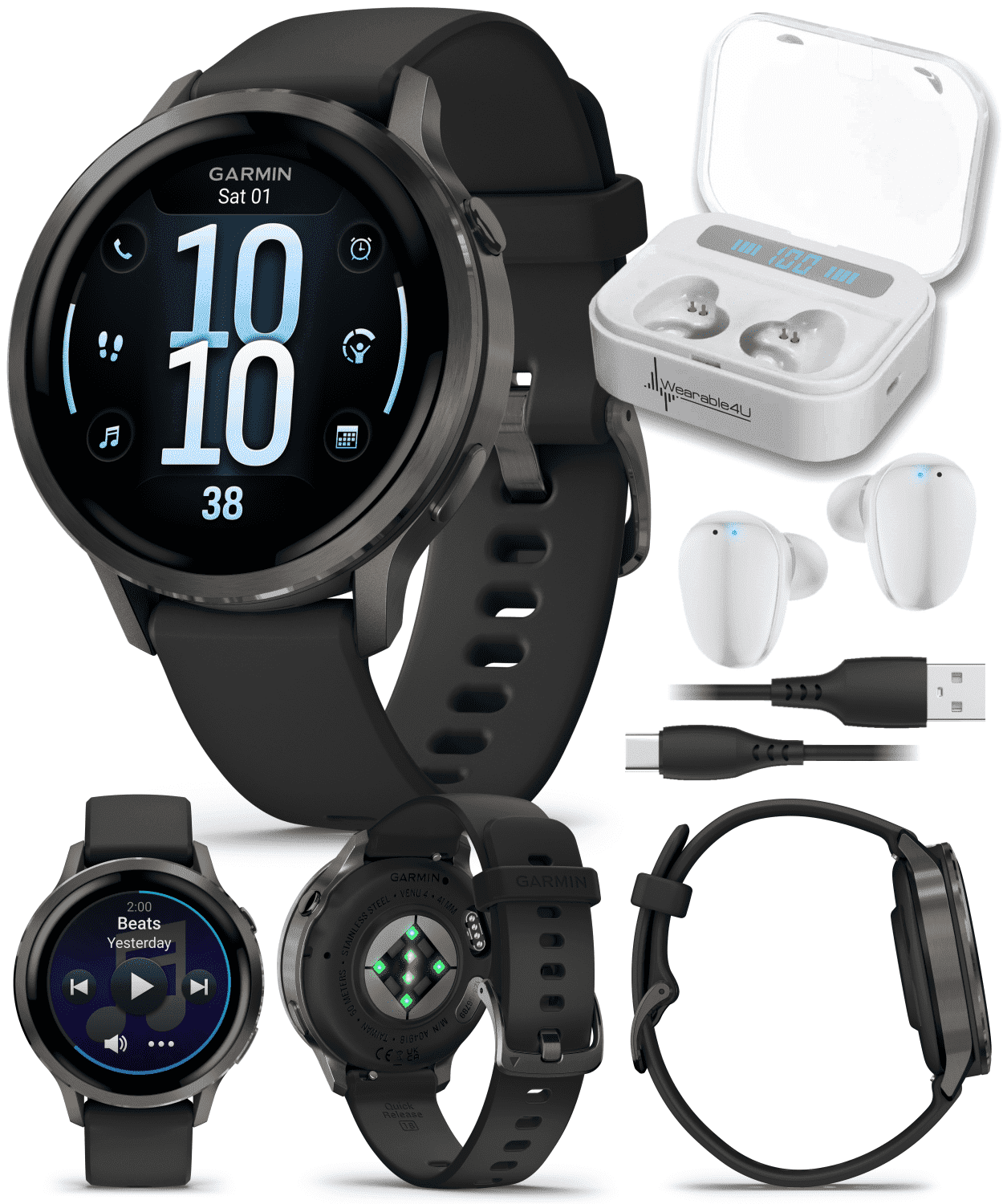 Garmin Venu 4 - 41mm AMOLED Advanced Health & Fitness GPS 