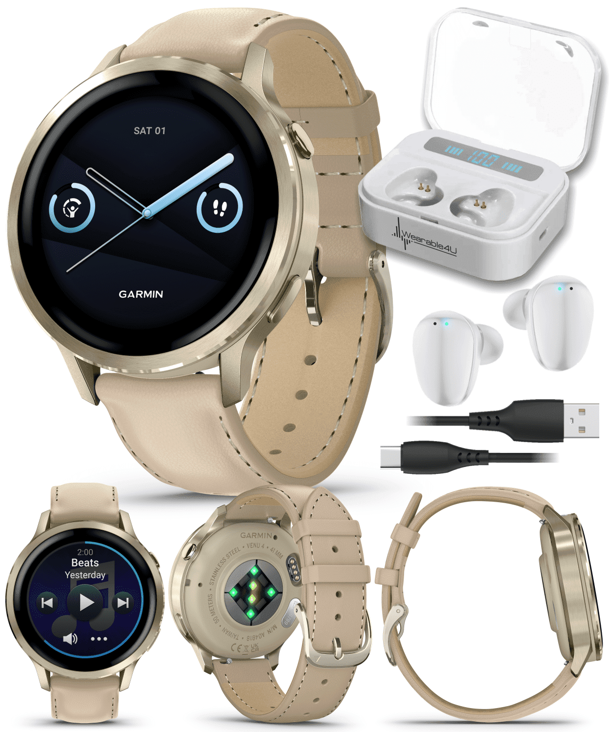 Garmin Venu 4 - 45mm AMOLED Advanced Health & Fitness GPS