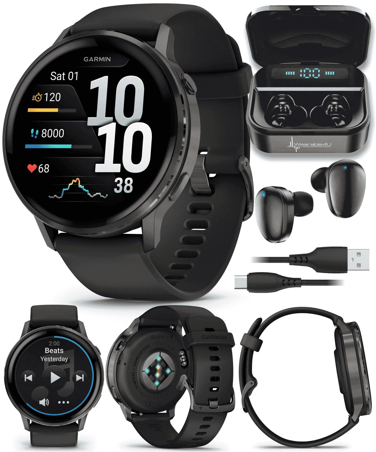 【ysan】GARMIN VENU 4 45mm Garmin Venu 4 - 45mm AMOLED Advanced Health & Fitness GPS